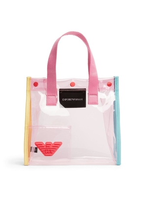 Emporio Armani Kids Small Transparent Logo Tote Bag