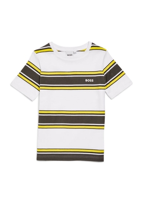 Boss Kidswear Cotton Stripe T-Shirt (4-16 Years)