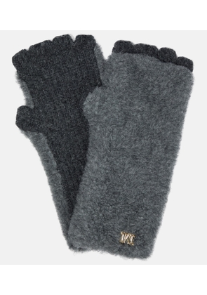Max Mara Manny alpaca, wool, and silk gloves