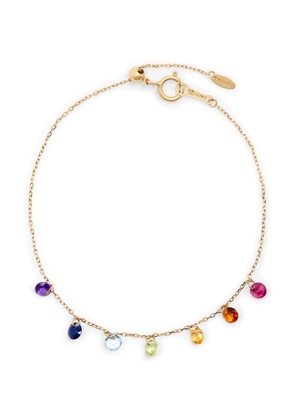 Persée Yellow Gold And Rainbow Sapphire 7-Stone Chakras Bracelet