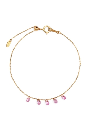 Persée Yellow Gold And Pink Sapphire La Vie En Rose Bracelet