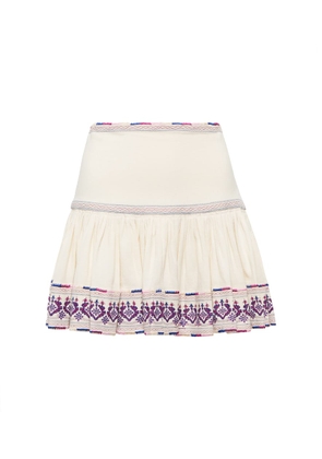 Marant Etoile Tyruss embroidered cotton miniskirt