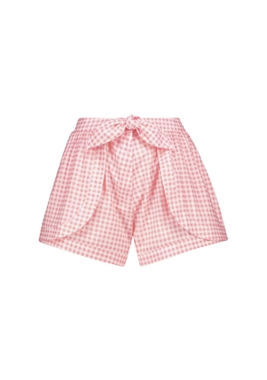 Alexandra Miro Natalia gingham cotton shorts
