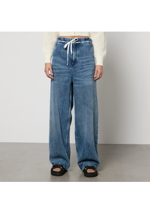 Marant Etoile Jordy Whiskered Denim Wide-Leg Jeans - FR 34/UK 6