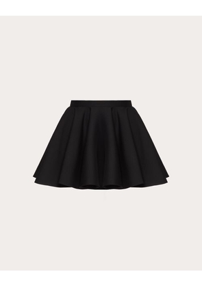Valentino CREPE COUTURE SKIRT Woman BLACK 46
