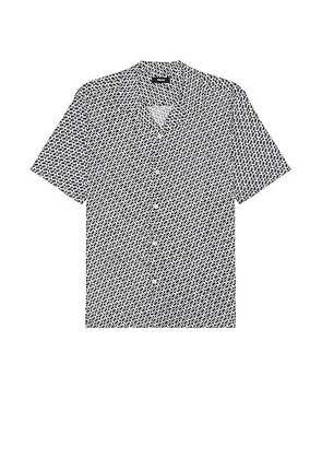 Theory Irving Shirt in Baltic & White - White. Size S (also in M).