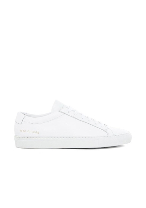 Common Projects Original Leather Achilles Low in White. Size 41, 42, 43, 44, 46, Eur 40 / US 7, Eur 42 / US 9.