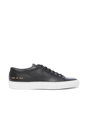 Common Projects Original Leather Achilles Low in Black. Size 41, 42, 43, 44, 45, 46.