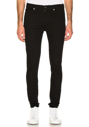 FRAME Jagger Skinny Jeans in Black. Size 30, 36.