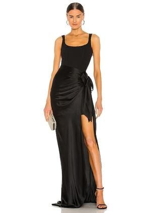 Cinq a Sept Marian Gown in Black. Size 00, 10, 2.