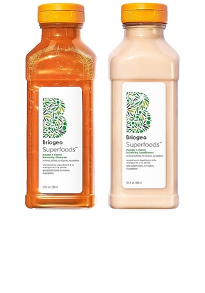 Briogeo Superfoods Mango + Cherry Balancing Shampoo and Conditioner Duo in Beauty: NA.