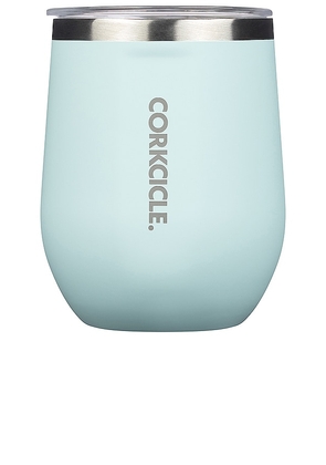 Corkcicle Stemless Cup 12 oz in Baby Blue.