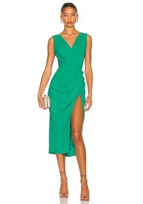 Amanda Uprichard Pomona Dress in Dark Green. Size XS.