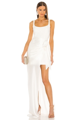 Cinq a Sept Marian Gown in White. Size 2, 6.