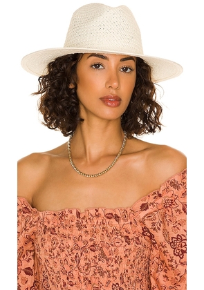 Hat Attack Vented Luxe Packable Hat in White.