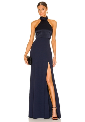 Cinq a Sept Alexandra Gown in Navy. Size 12, 2, 6, 8.