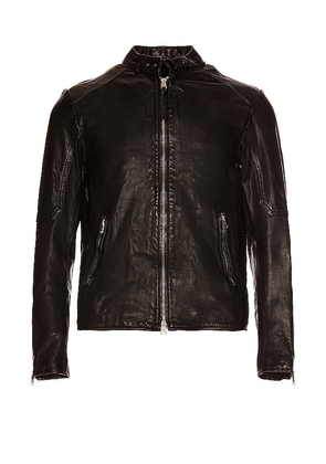 ALLSAINTS Cora Leather Jacket in Black. Size M, S, XL/1X, XS, XXL/2X.