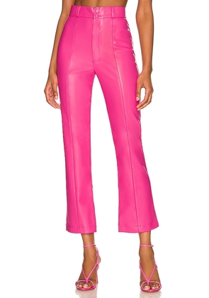 Bardot Polly Faux Leather Pant in Fuchsia. Size 12, 2, 4, 6, 8.