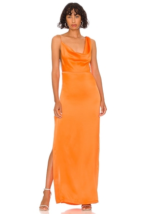 Amanda Uprichard x REVOLVE Arial Gown in Orange. Size M, XS.