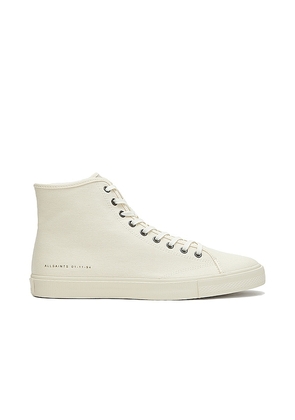 ALLSAINTS Bryce High Top in Cream. Size 11.