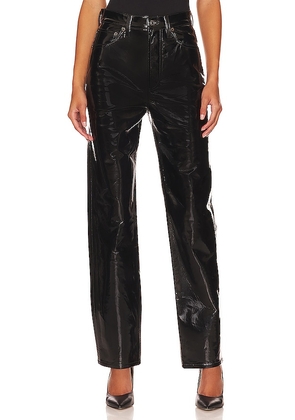 AGOLDE Recycled Leather 90's Pinch Waist in Black. Size 24, 27, 29, 30, 31, 32, 33.