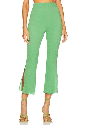 Camila Coelho Linez Pants in Green. Size S, XL, XS, XXS.