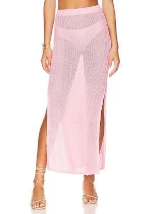 Camila Coelho Cleo Skirt in Pink. Size M, S.