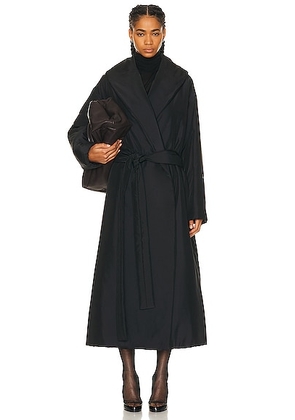 The Row Francine Coat in Black - Black. Size L (also in ).