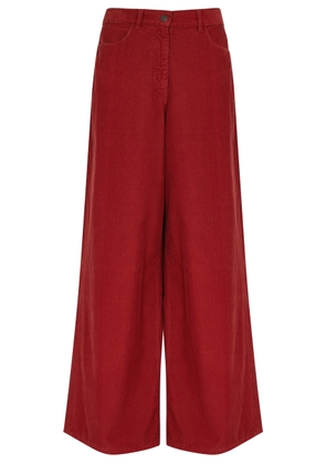 The Row Chan Wide-leg Corduroy Trousers - Red - 6 (UK10 / S)