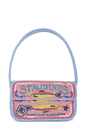Staud Tommy Beaded Bag in Staudines Pink - Pink,Blue. Size all.