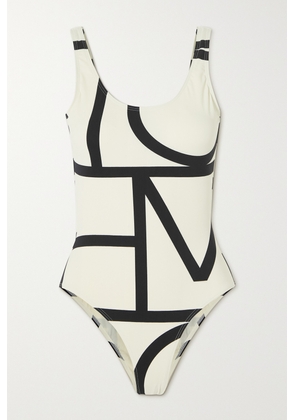 TOTEME - + Net Sustain Printed Recycled Swimsuit - White - xx small,x small,small,medium,large,x large