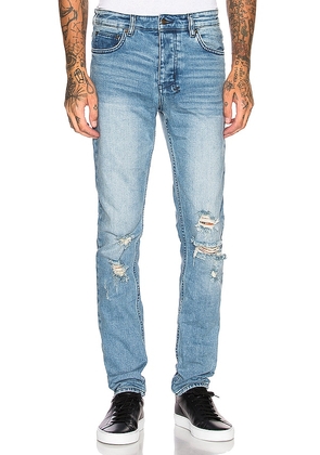 Ksubi Chitch Skinny Jean in Blue. Size 30, 31, 32.