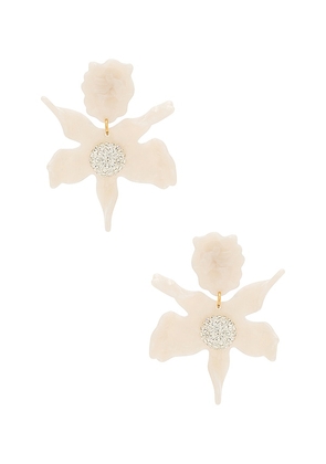 Lele Sadoughi Crystal Lily Earring in Pink.