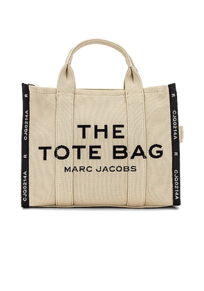 Marc Jacobs The Jacquard Medium Tote Bag in Beige.