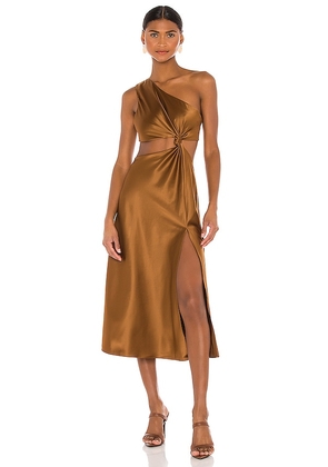 LPA Imani Dress in Chocolate. Size L.
