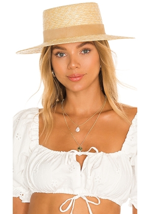 Lack of Color The Spencer Boater Hat in Neutral. Size M, S.