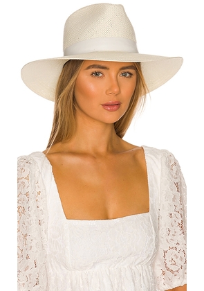 Janessa Leone Hamilton Hat in White. Size M.