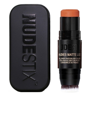 NUDESTIX Nudies Matte Lux All Over Face Blush in Burnt Orange.