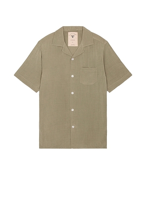 OAS Plain Shirt in Olive. Size M, S, XL/1X.