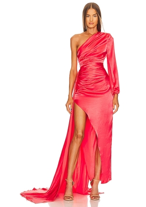 Michael Costello x REVOLVE Heather Gown in Red. Size M, XS.