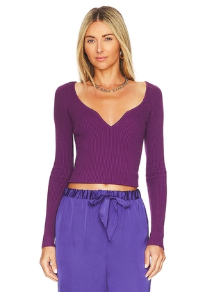 Lovers and Friends Darren Sweater in Purple. Size XL.