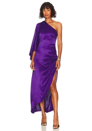 L'Academie Sawyer Midi Dress in Purple. Size XS.