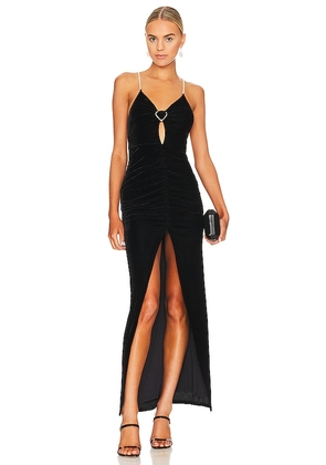 MAJORELLE Amore Gown in Black. Size M, S, XL.