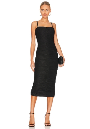 LIKELY Cole Midi Dress in Black. Size 2, 4.