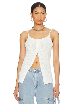 MORE TO COME Mikayla Cami Sweater Top in White. Size M, S, XS.