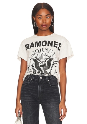 Madeworn Ramones Tee in White. Size M, S, XS.