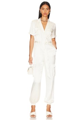 Lovers and Friends Frida Jumpsuit in White. Size XS.