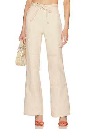 Lovers and Friends Ollie Cargo Trouser in Beige. Size M, S, XL.
