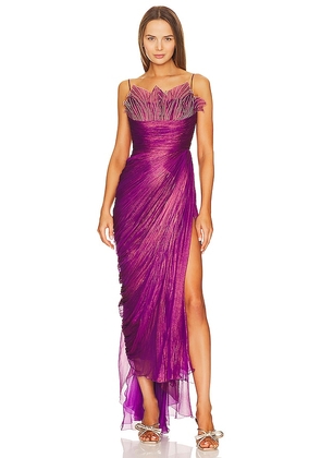 Maria Lucia Hohan Aura Gown in Purple. Size 38/6.