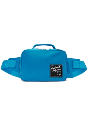 Maison Kitsuné Blue 'The Traveller' Bag